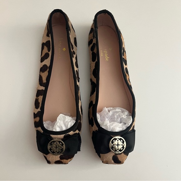 Kate Spade Fur Ballet Flats Size 6.5 - Picture 2 of 9